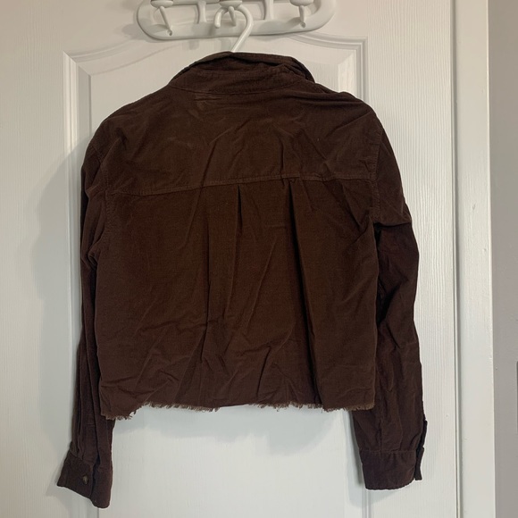Brown Forever 21 Cropped Flannel - Picture 3 of 3
